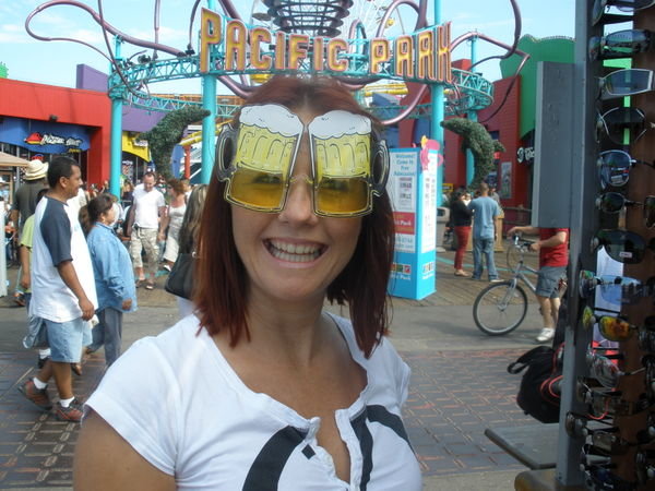 Nic with her beer goggles on