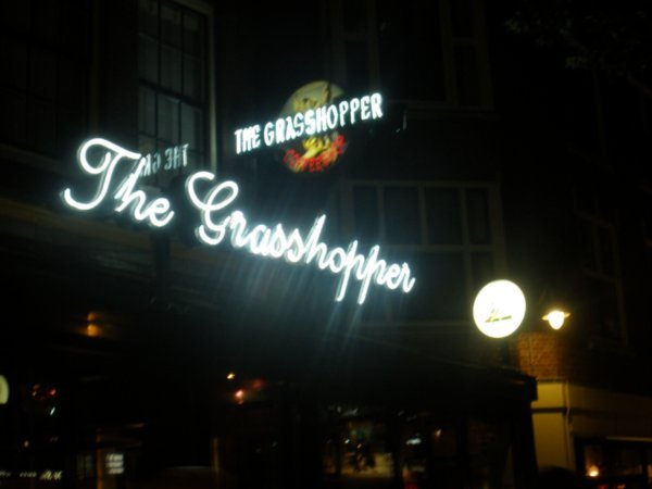 The Grasshopper Coffee Shop across the road