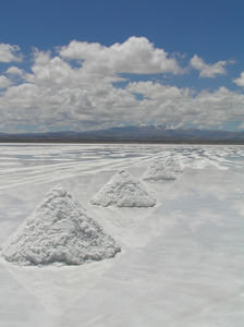 Salar Salt Piles