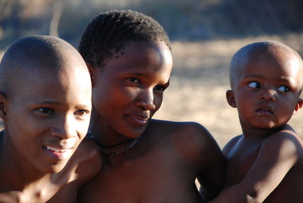 Young Family in the Kalahari