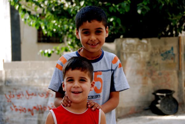 Palestinian refugee boys