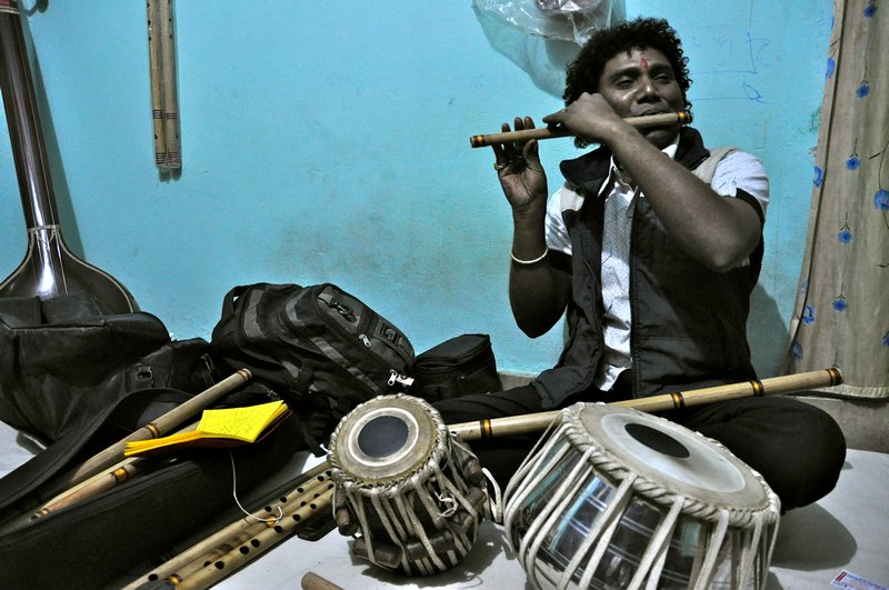 my indian flute teacher, Ankit Music House