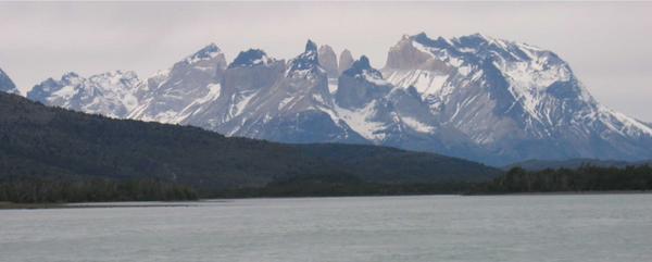 Torres Del Paine from boat
