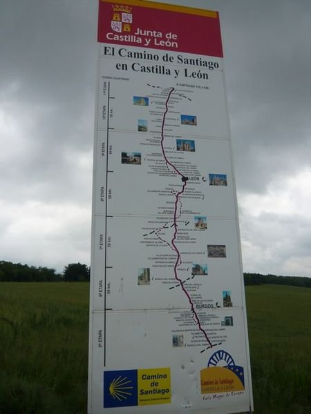 The longest section of the Camino