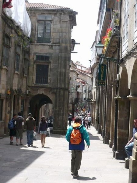 Old city center of Santiago de Compostela