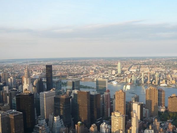 View over NYC from the Empire State Building