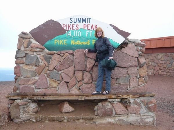 At the top of Pike's Peak