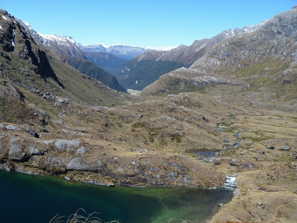 Beginning the descent to Routeburn Falls