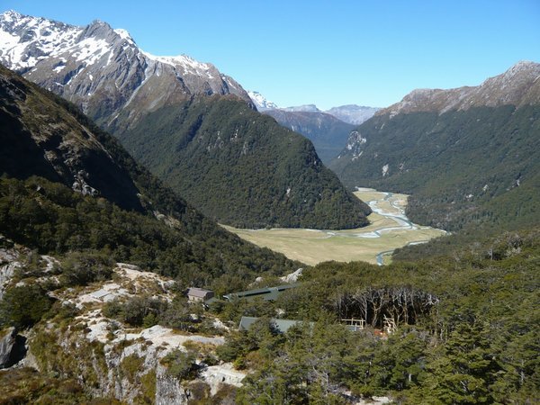 Routeburn Valley in the distance
