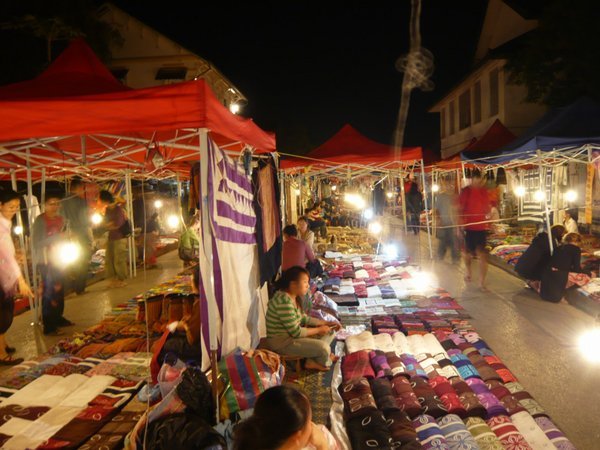 Night Market in the Old Quarter of Luang Prubang