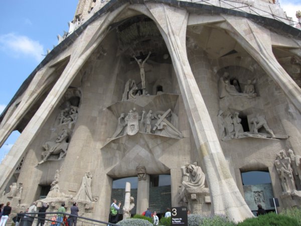 The western facade of Sagrada Familia