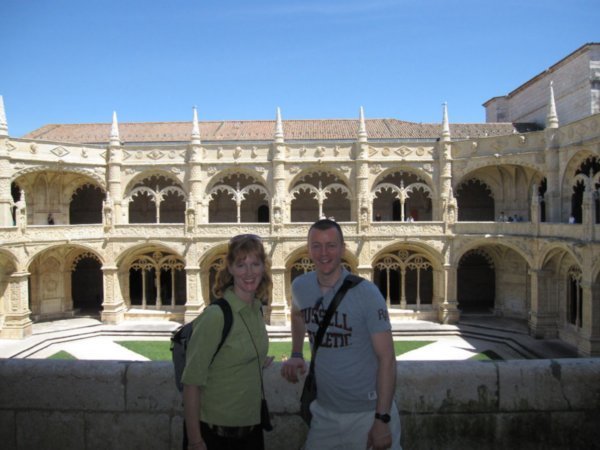 Laura and John (England) inside the monestary