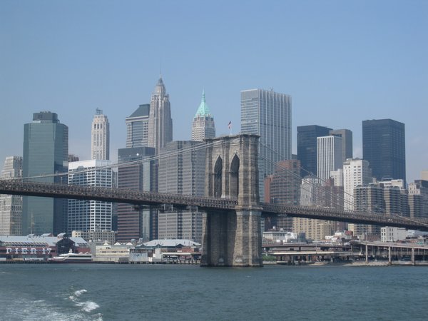 Brooklyn Bridge from the ferry