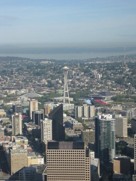 View of the Space Needle from the Columbia Tower