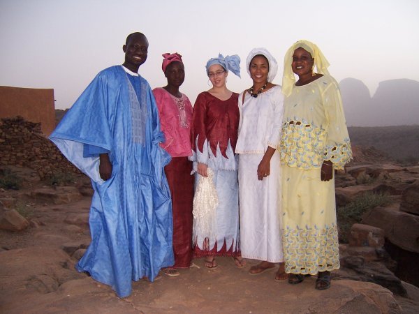 Abdoul, Amelia, Nora, and Abdul's 2 sisters