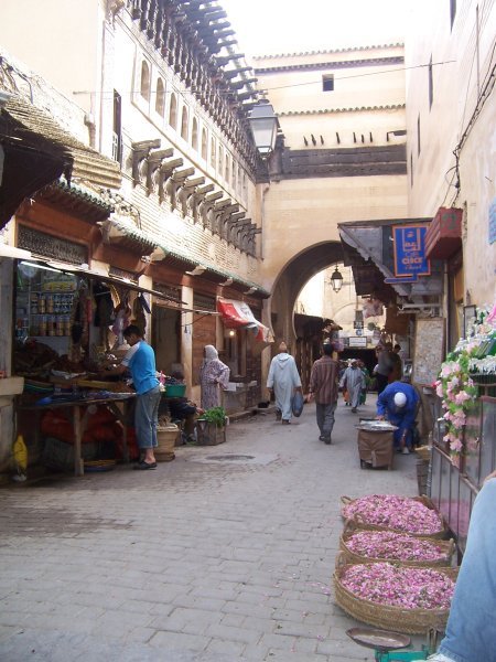 Street in Fes, early morning