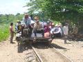 Locals on the Bamboo Train