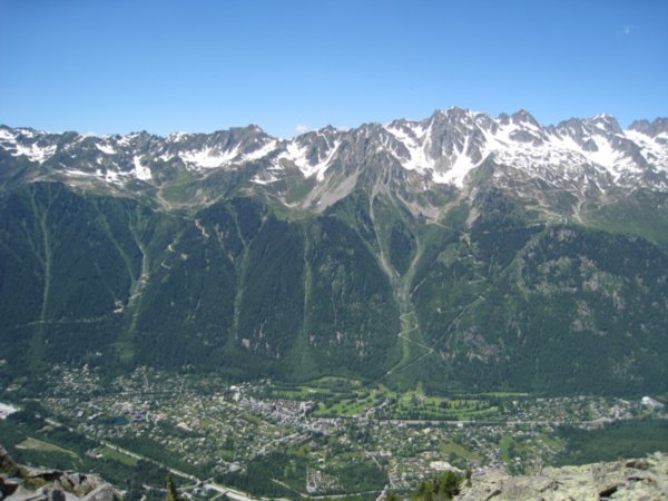 Hike scenery 2 - Chamonix below