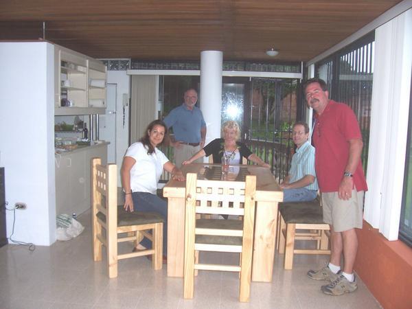 Bill with our friends in Escazu
