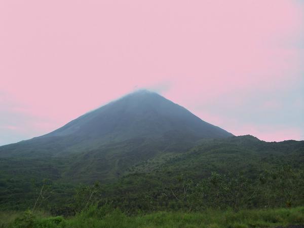 Arenal Volcano emitting gases