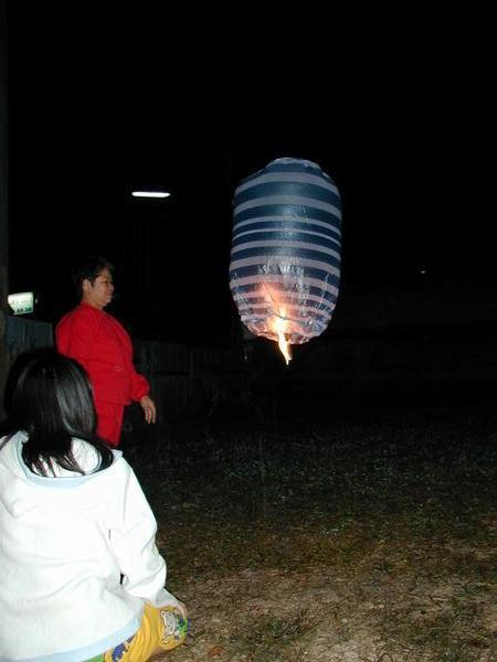 New Year hot air balloon