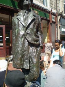 Mr. Joyce statue in city center