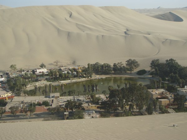 View of town from the dunes