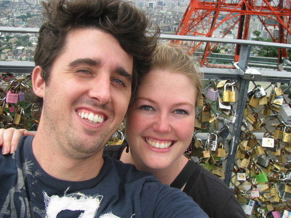N Seoul Tower:The spot where our lock is chained