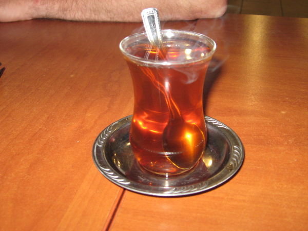 Turkish style cup of tea, or çay