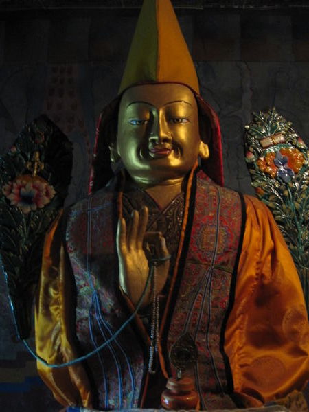 Buddha statue, inside Thikse