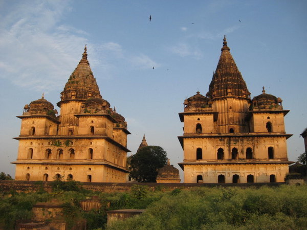 Orchha temples at dawn