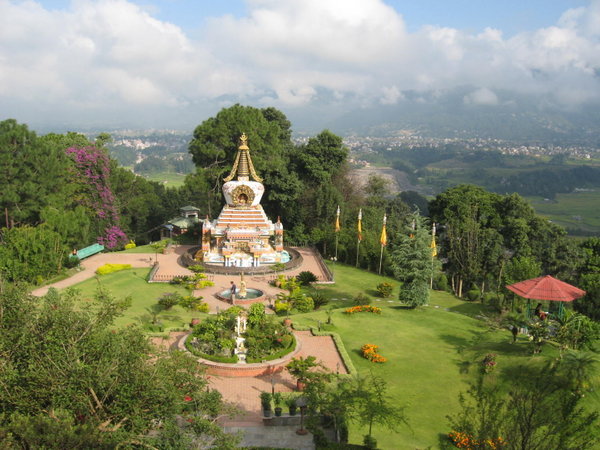 Gardens and Stupa, Kopan Monastery