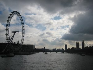 London under a brooding sky