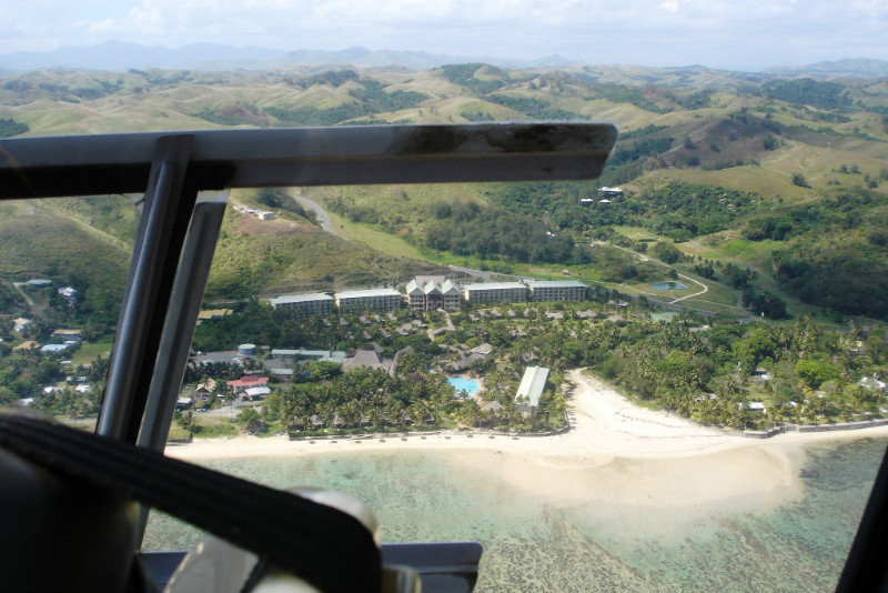 Outrigger from the air