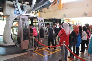 Getting on the Cable Car