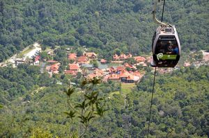 View with cable car