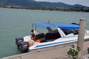 Boat to Rebak Resort