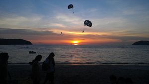 More sunset parasailing
