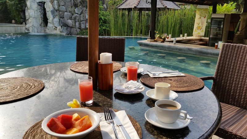 Breakfast at Villa Hotel Lumbung
