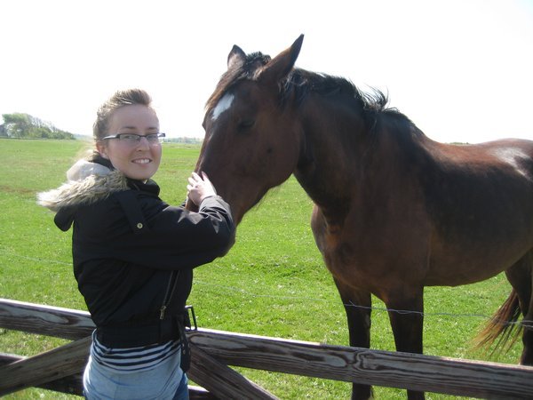 Its not quite so cute when I go to pat the horses