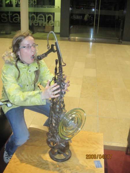 Taking the time to play the sax