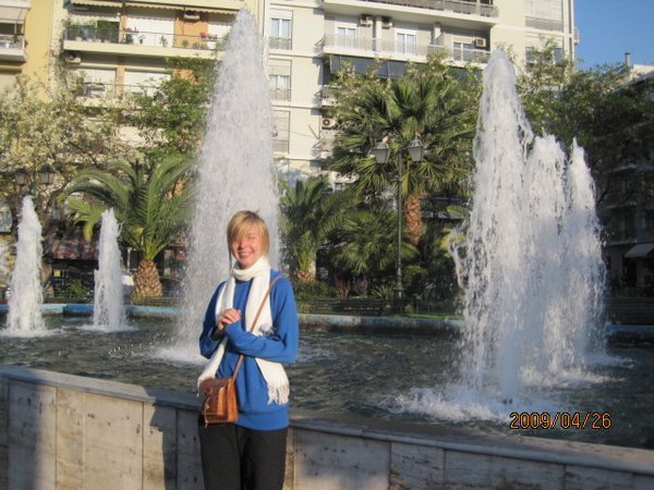 Krunch and the fountains close to the hotel we stayed at