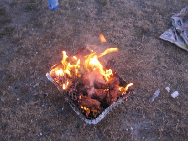 Our make shift fire