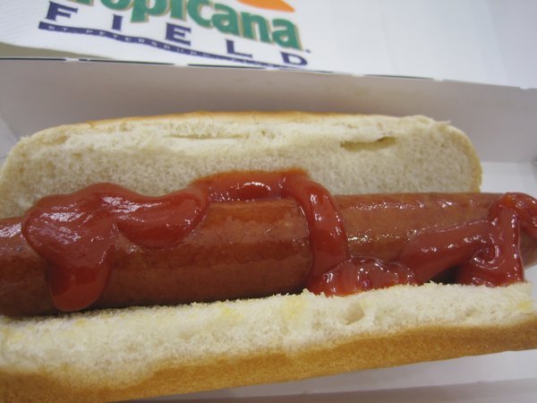 An american hot dog oh yea