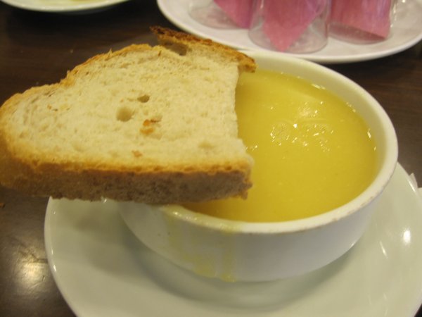 Tasty Lentil soup for breakfast
