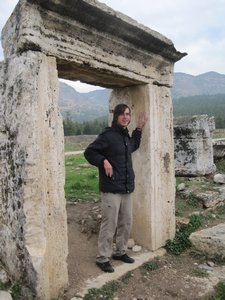Ivan admiring the ruins in Pammukkale
