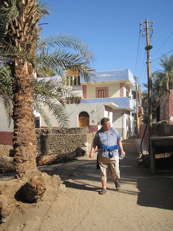 Dad scouting out the Nubian village