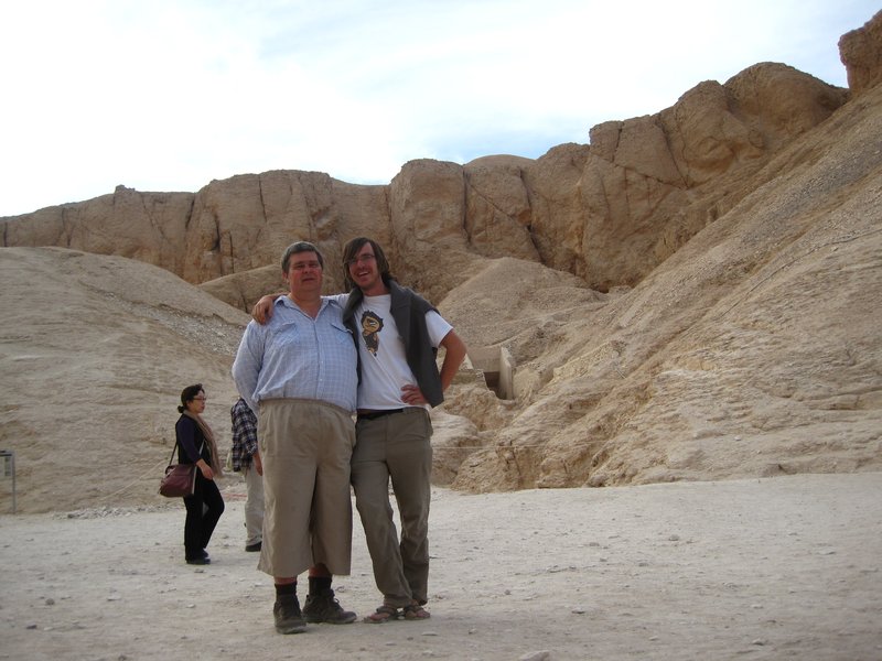 Dad and Ivan in the Valley of the kings