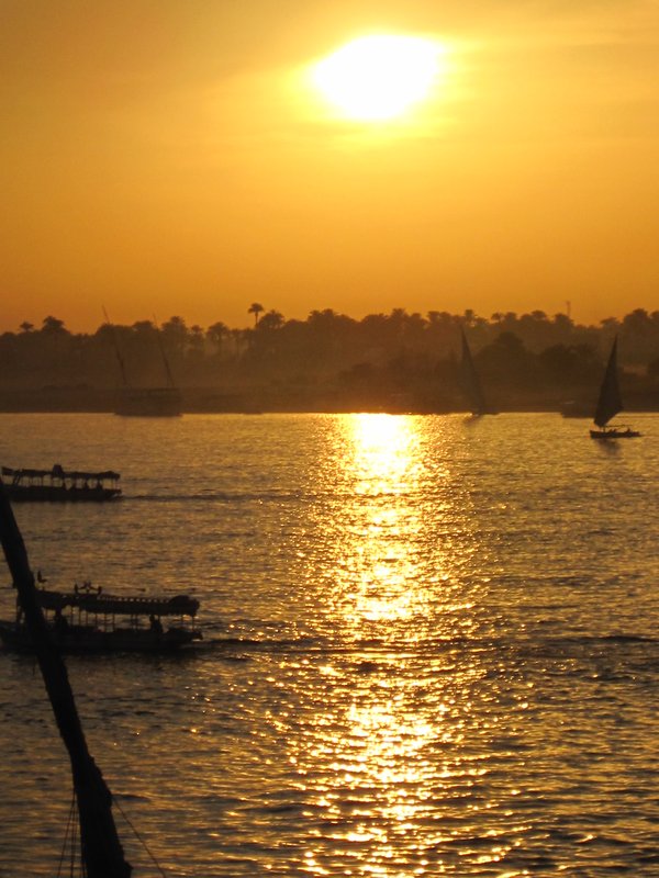 Sunsetting over the Nile