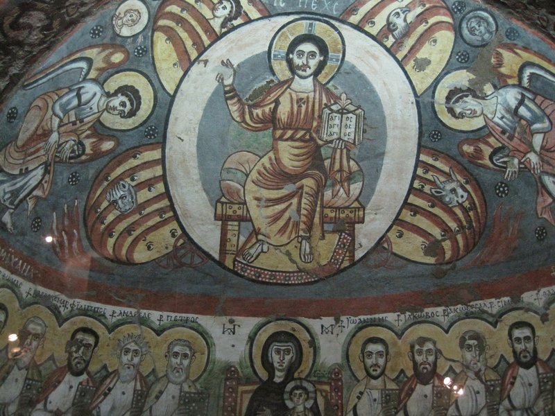 Frescos inside the church